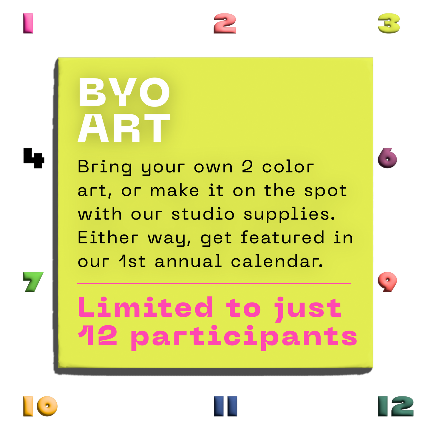 Risology Calendar Workshop — Sunday Dec 3rd