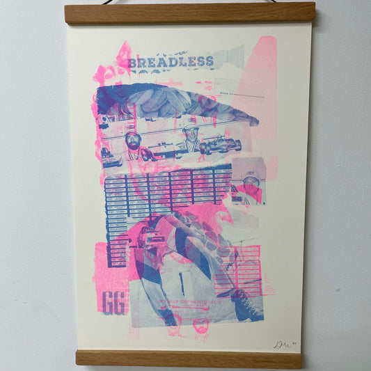 Breadless-Warm Up Risograph Print