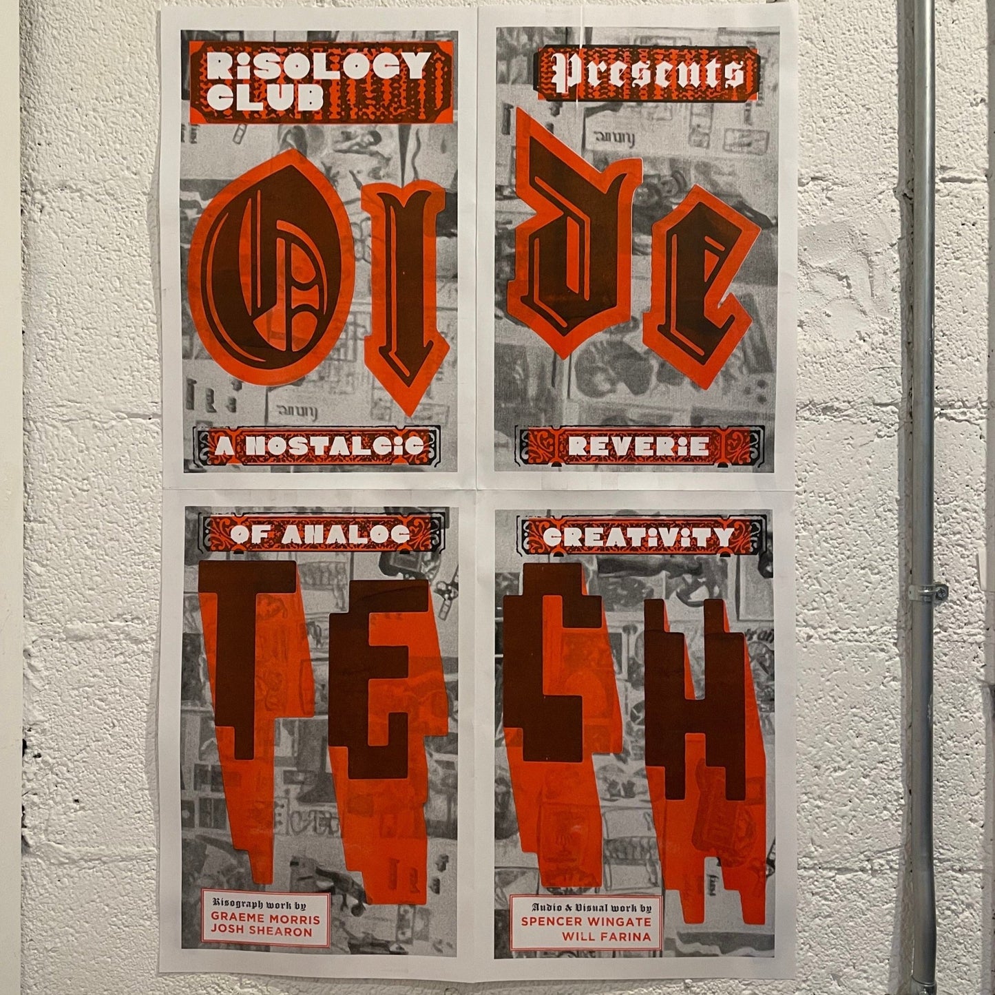 23"x35" Olde Tech Show Poster - Risology Club NashArt Print