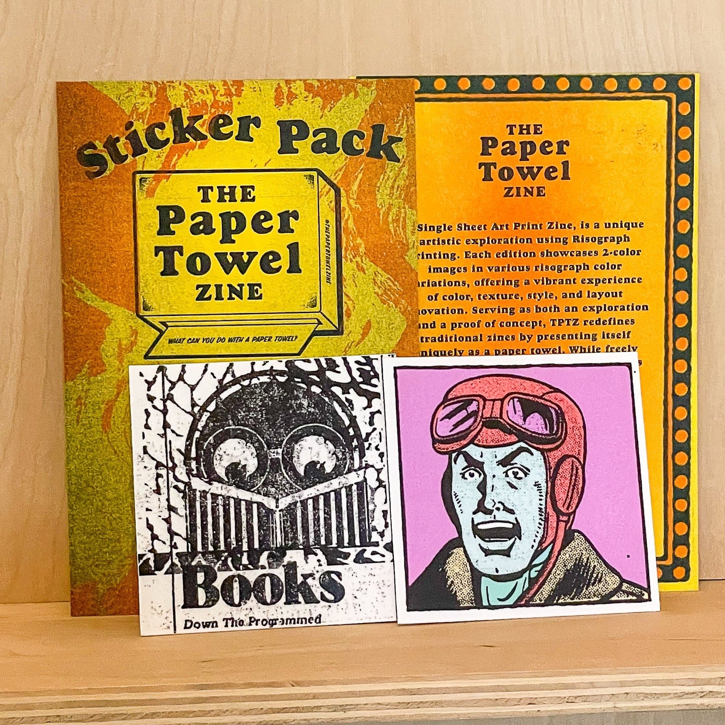 The Paper Towel Zine - Too Many Fingers and Sticker Pack