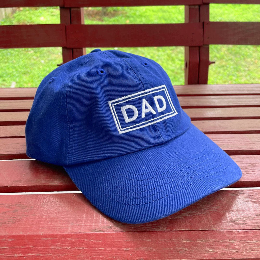 Dad Squared Hat - Royal Blue with White Embroidery - Risology Club Nashhat