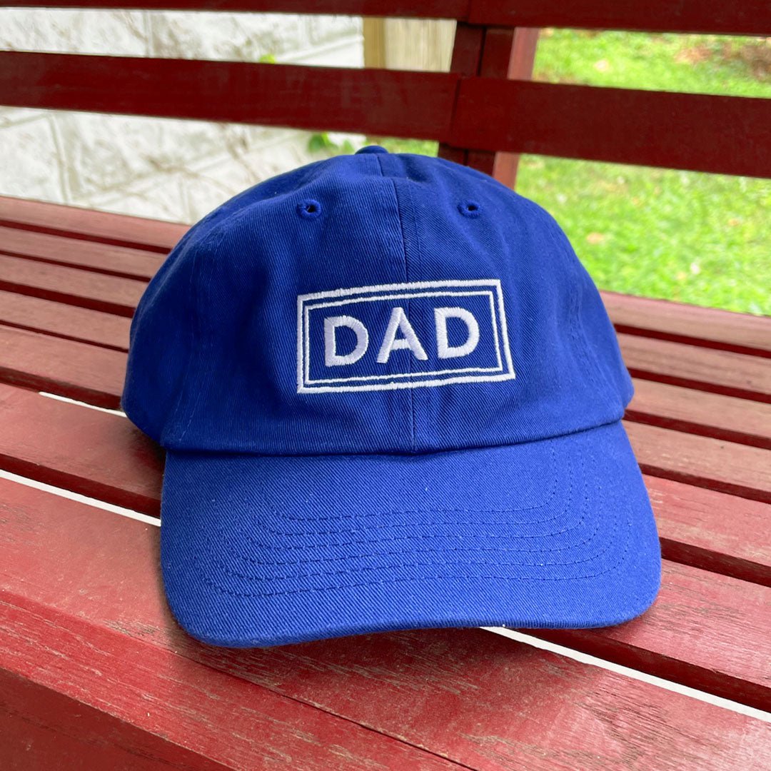 Dad Squared Hat - Royal Blue with White Embroidery - Risology Club Nashhat