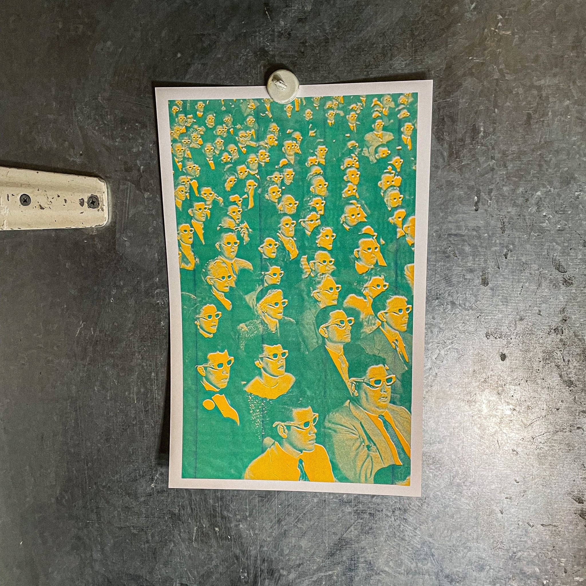 Double Vision - 2 color Risograph Print