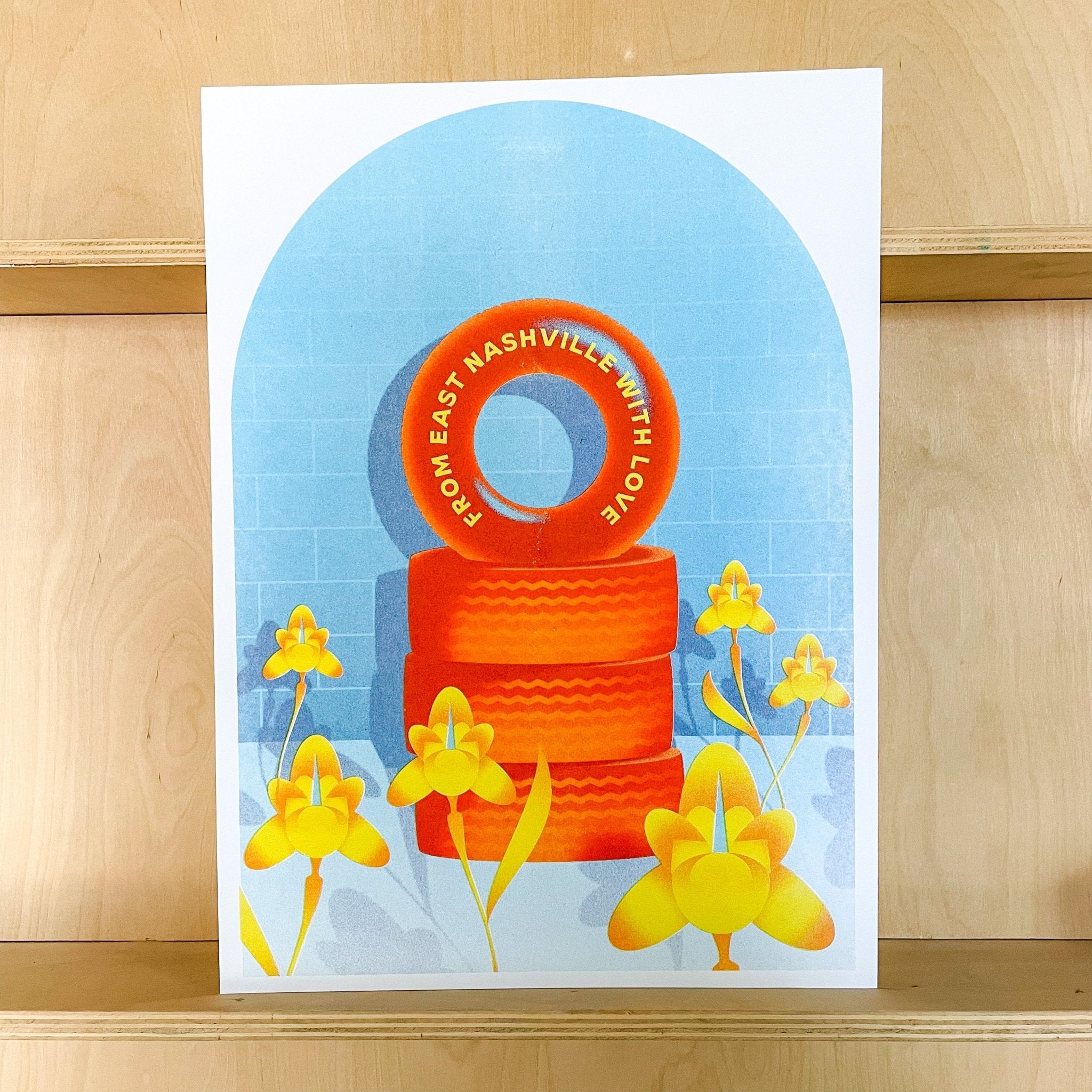 East Nashville with Love Print - 11x14"