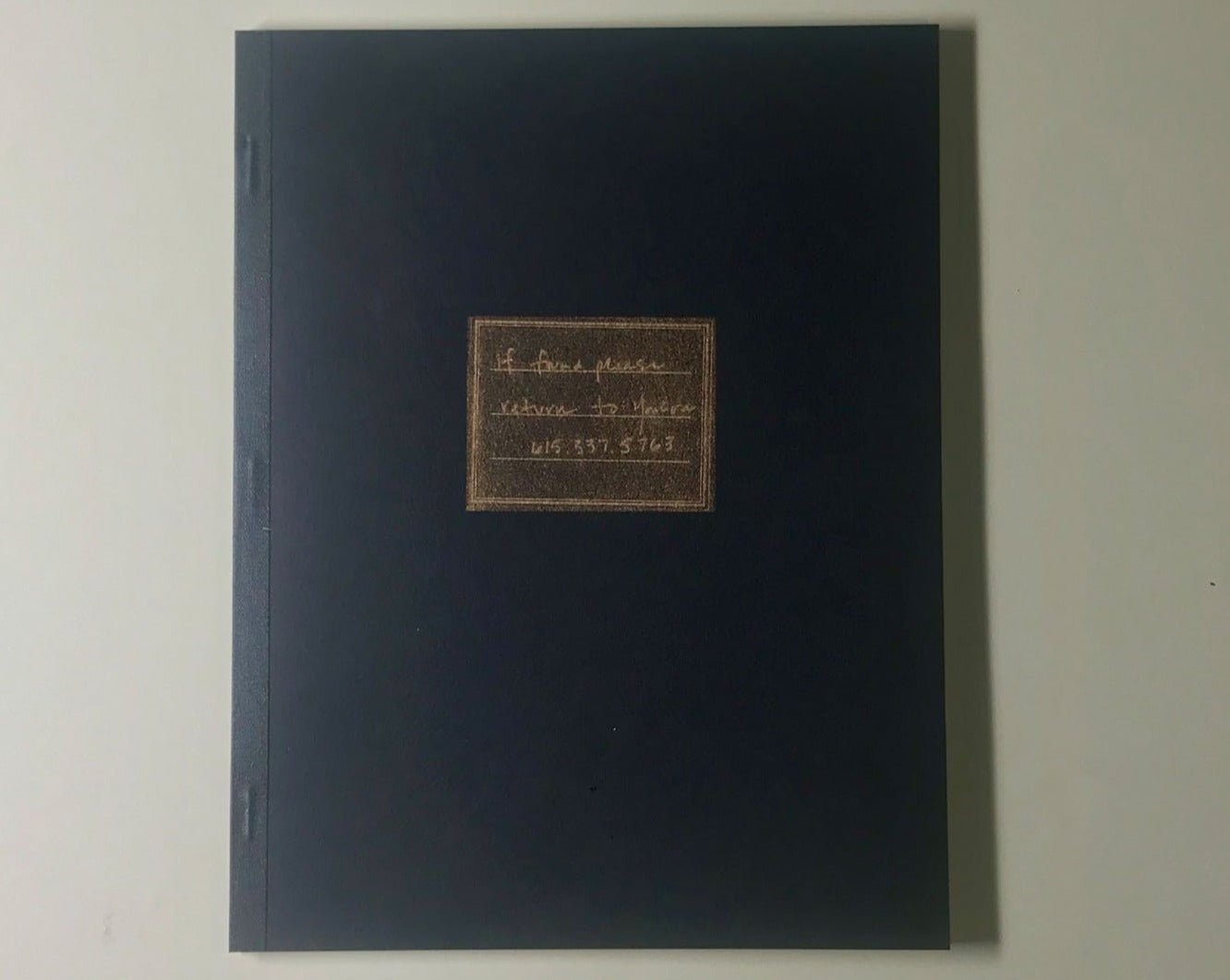 If Found Please Return Art Book