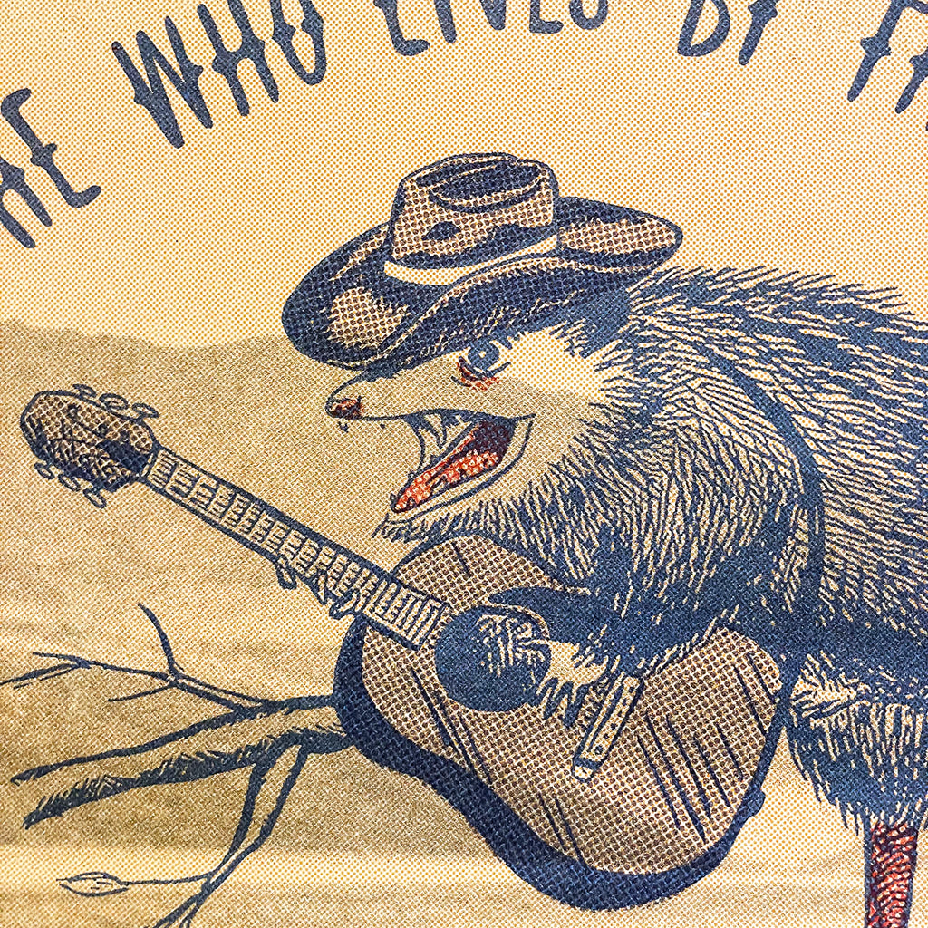 He Who Lives by the Song” – Risograph Art Print