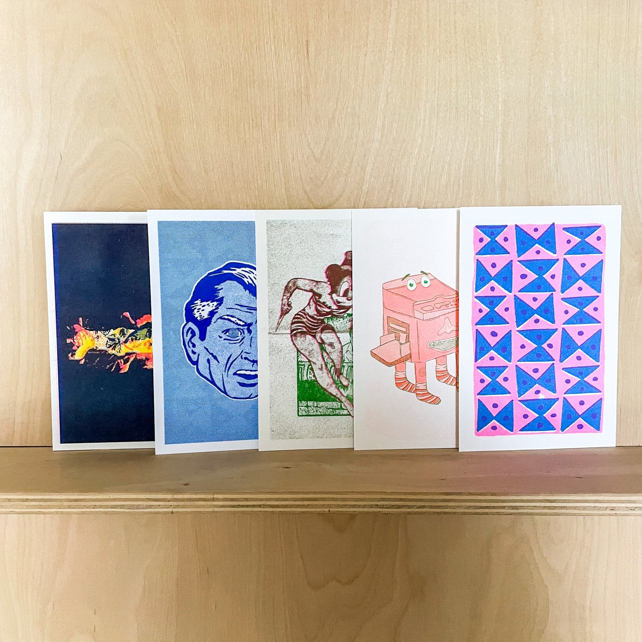 Risology Club Assorted Postcards (set of 5)