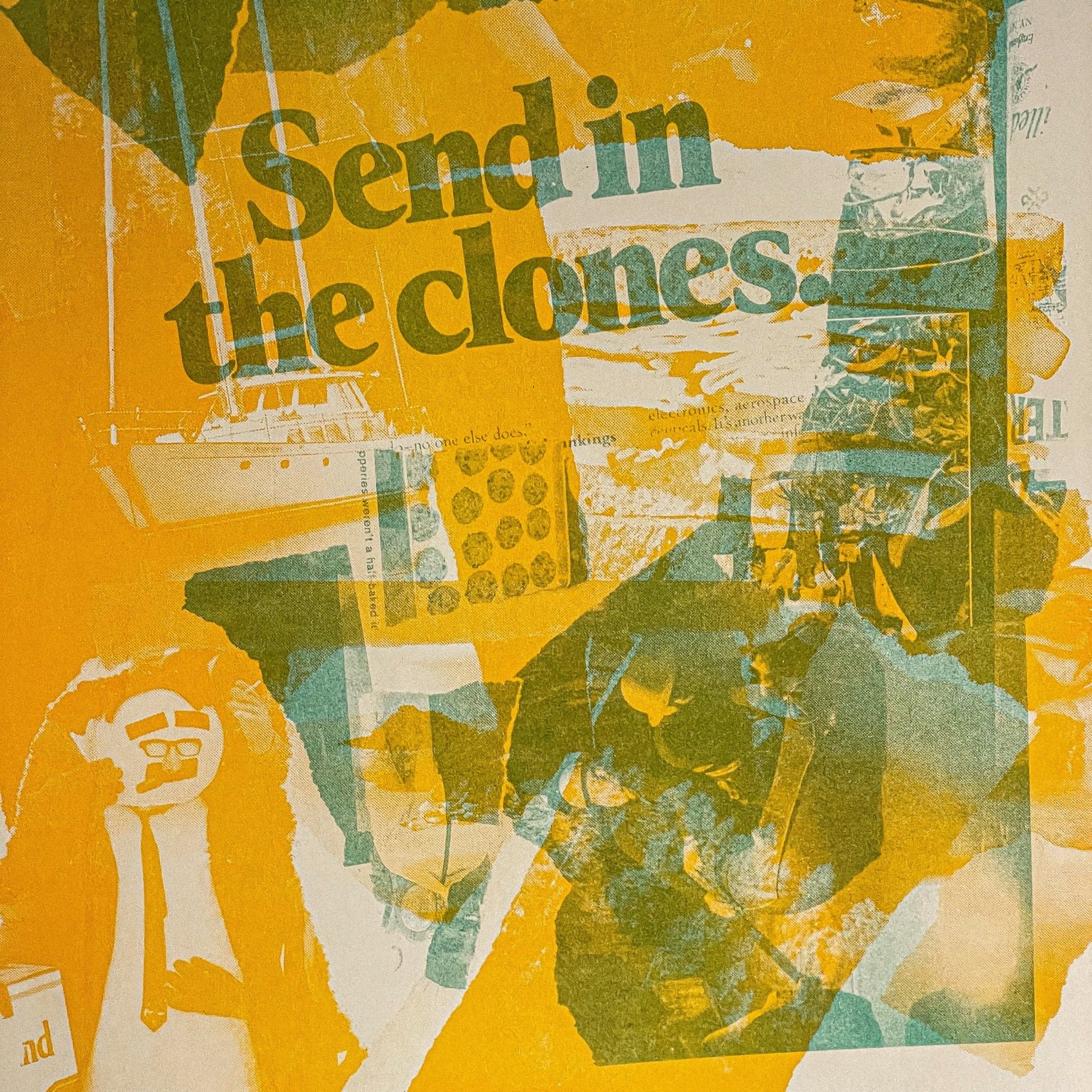 Send in the Clones - 2 color Risograph Print - Risology Club NashArt Print