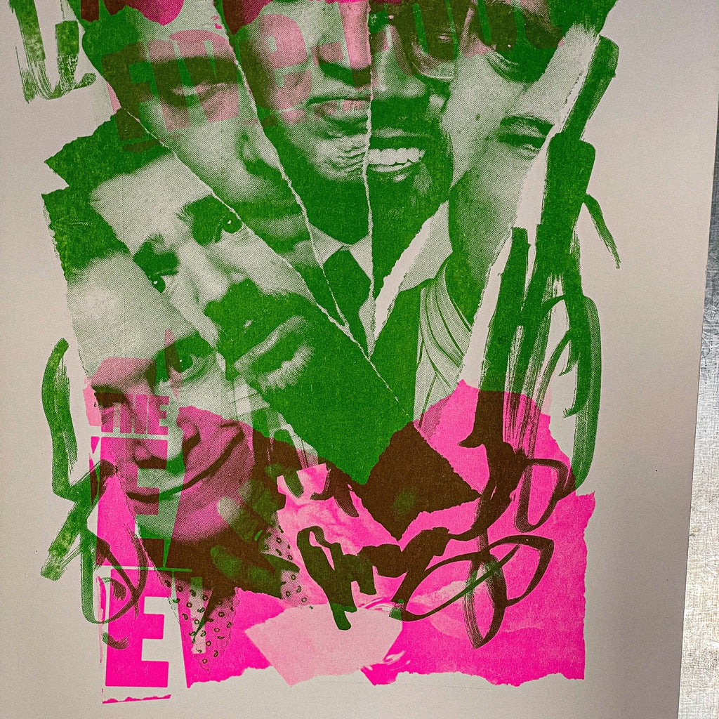 Who is Five - Foot - 2 color Risograph Print - Risology Club NashArt Print